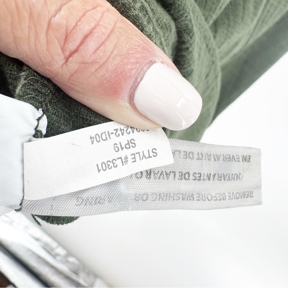 ✅ MADEWELL Texture & Thread Button-Front Tank Dress SIZE SMALL GREEN - Picture 6 of 7